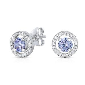 .925 STERLING SILVER JUNE CZ BIRTHSTONE EARRING